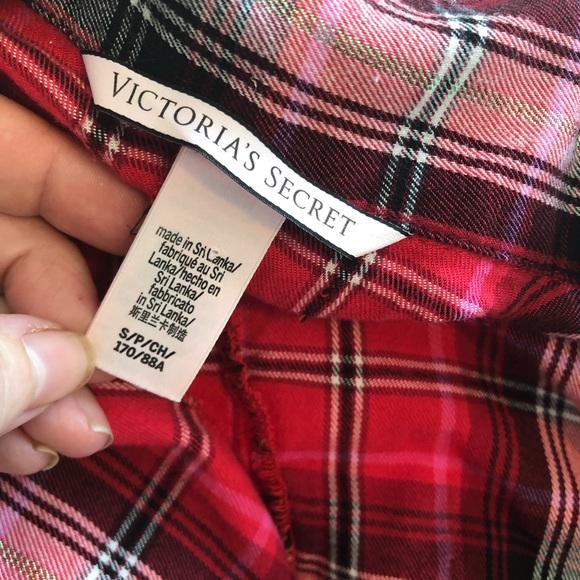 Victoria Secret Flannel Tie Romper Pajama - Picture 14 of 15